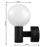 Maclean PIR rörelsedetektor LED-lampa svart 15W IP65 1600lm 4000K