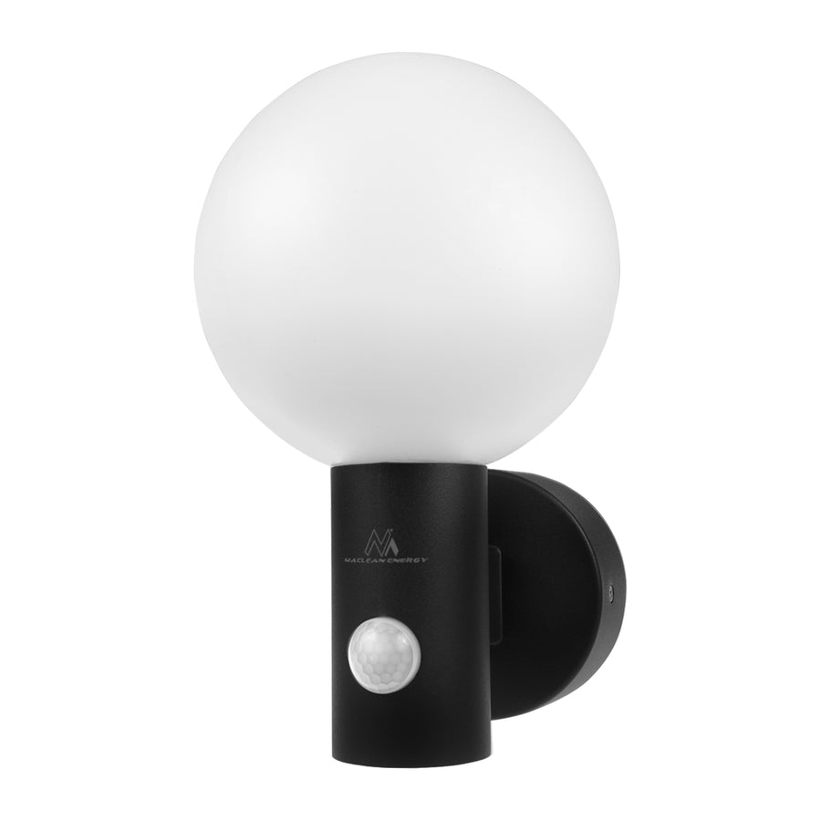 Maclean PIR rörelsedetektor LED-lampa svart 15W IP65 1600lm 4000K