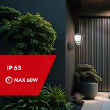 Vägglampa för utomhusbruk 1xE27 Maclean MCE519 GR grå IP65 max 60W