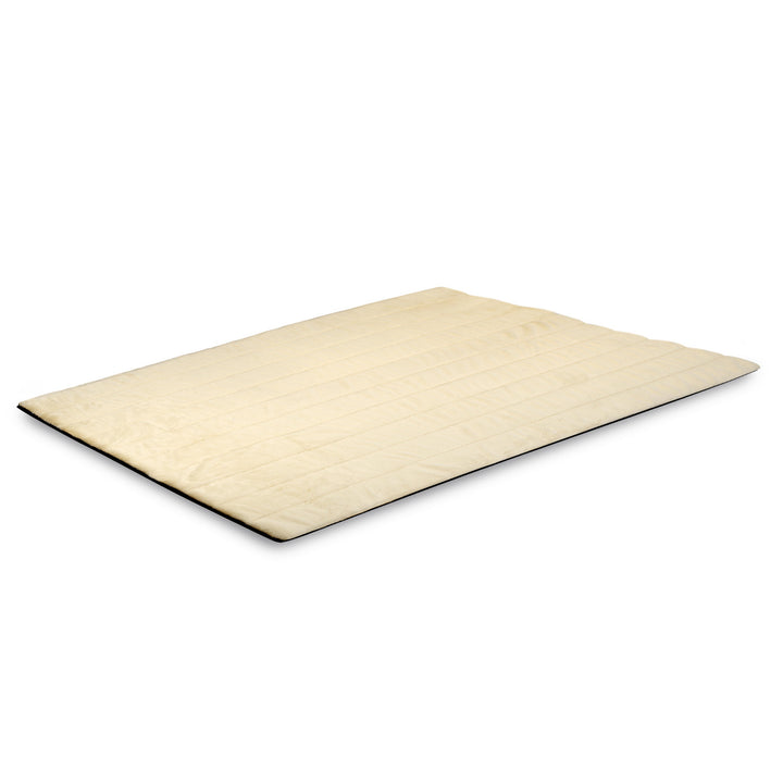 Plyschmatta, kaninpälsimitation, halkfri, 120 x 160 cm, beige, DYWRAB120/160BEZ