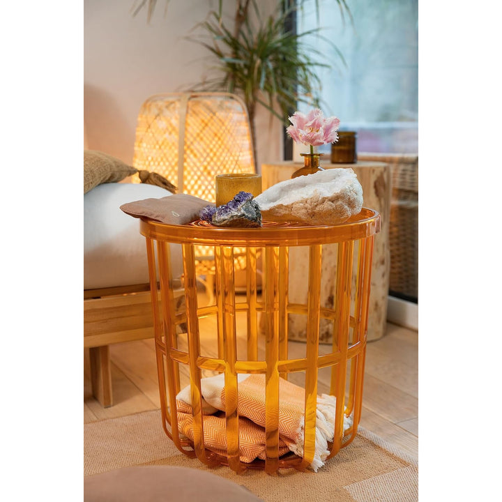 Branq-bord, runt, med förvaringskorg, honung, Zen 1850