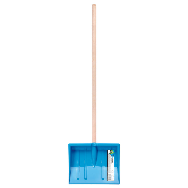 Prosperplast snöskyffel, för barn, trähandtag, blå, Bobo