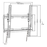 Maclean TV-fäste, max VESA 400x400, 32-70", 45kg, lutningsjustering +0°~-10°, MC-412