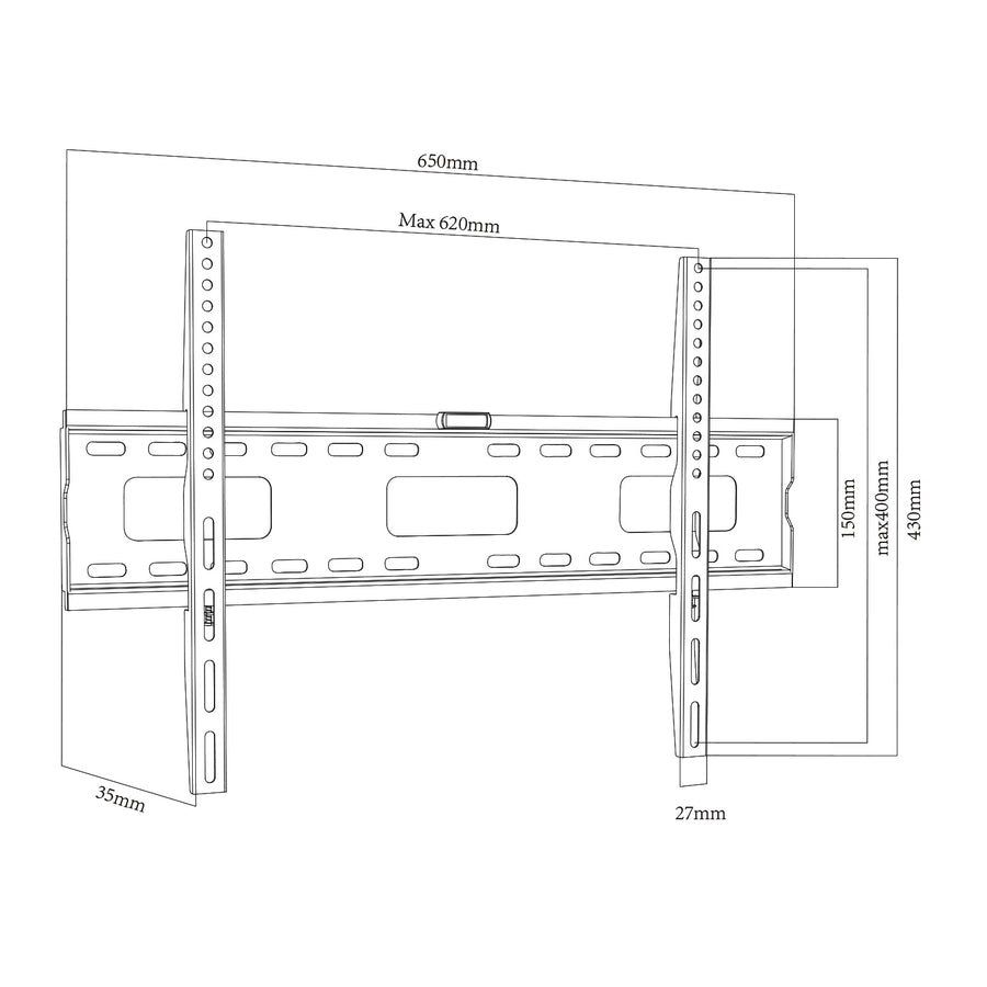 TV Maclean, max VESA 600x400, 32-100", 80kg, MC-419