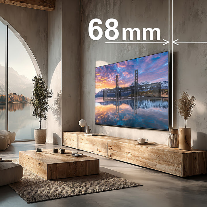 Maclean TV-fäste, max VESA 600x400, 32-90", 80kg, lutningsjustering +15°~-15°, MC-421