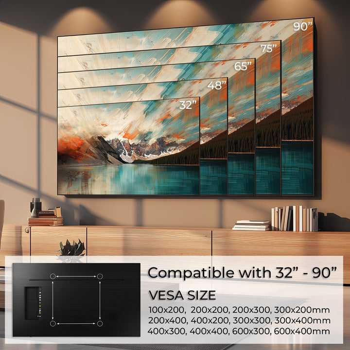 Maclean TV-fäste, max VESA 600x400, 32-90", 80kg, lutningsjustering +15°~-15°, MC-421