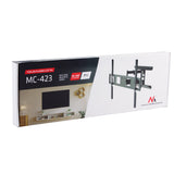 Maclean TV-fäste, max VESA 800x600, 43-100", 80kg, horisontell och vertikal vinkeljustering, profil 50-500mm, svart, MC-423