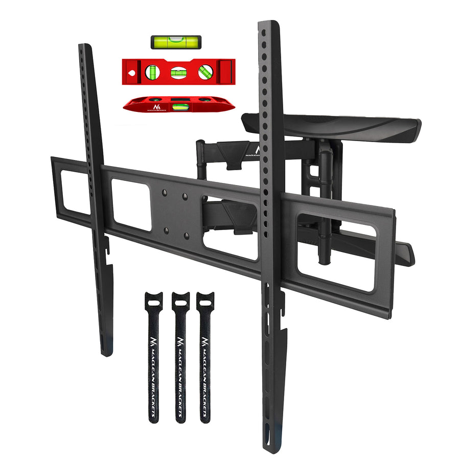 Maclean TV-fäste, max VESA 800x600, 43-100", 80kg, horisontell och vertikal vinkeljustering, profil 50-500mm, svart, MC-423