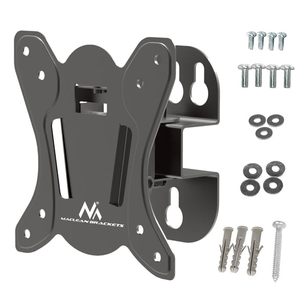 Maclean-fäste för TV eller bildskärm, max. VESA 100x100, 13-32", 30kg, svart, MC-415