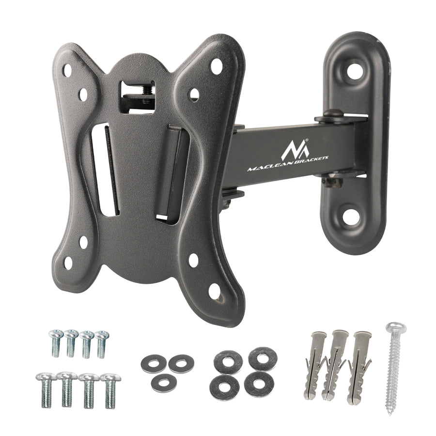 Maclean-fäste för TV eller bildskärm, max. VESA 100x100, 13-32", 30kg, svart, MC-416