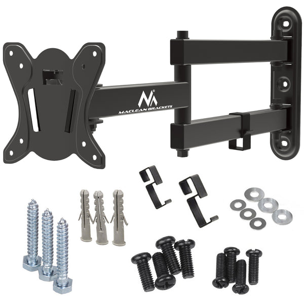 Maclean-fäste för TV eller bildskärm, max. VESA 100x100, 13-32", 30kg, svart, MC-417