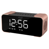 Adler AD 1190 Copper trådlös radioväckarklocka med LED-display och Bluetooth-funktion