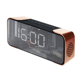 Adler AD 1190 Copper trådlös radioväckarklocka med LED-display och Bluetooth-funktion