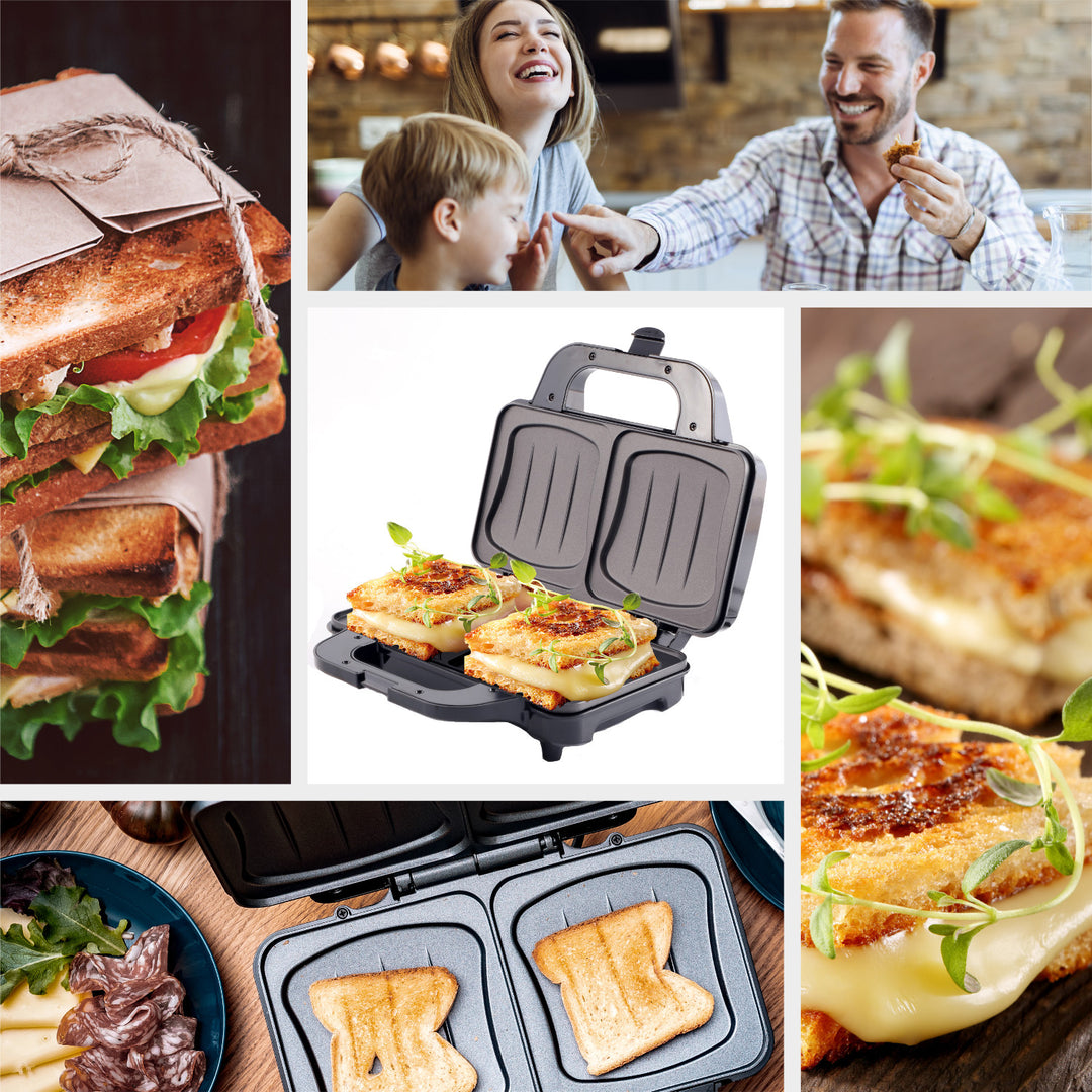Camry sandwichgrill, för 2 smörgåsar, maximal effekt 1300 W, nonstick-beläggning, CR 3054