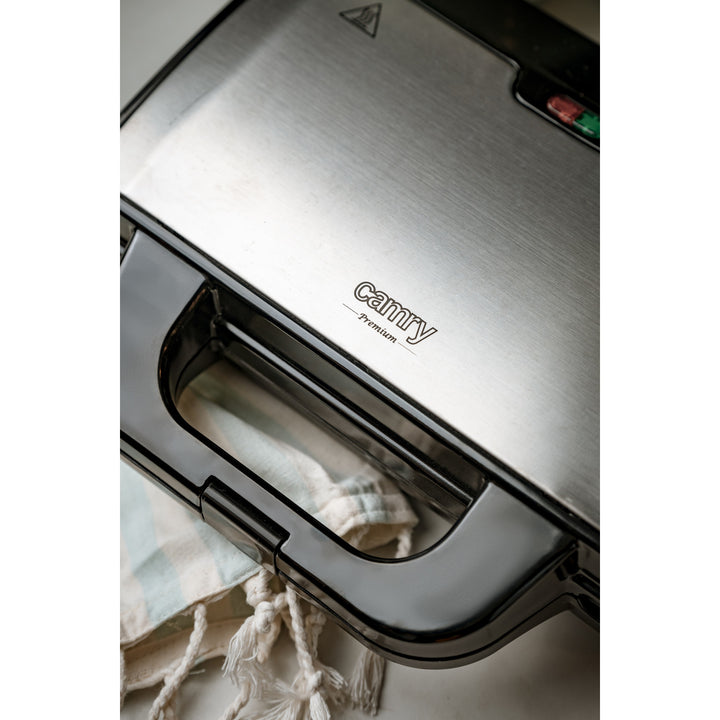 Camry sandwichgrill, för 2 smörgåsar, maximal effekt 1300 W, nonstick-beläggning, CR 3054