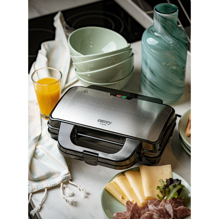 Camry sandwichgrill, för 2 smörgåsar, maximal effekt 1300 W, nonstick-beläggning, CR 3054