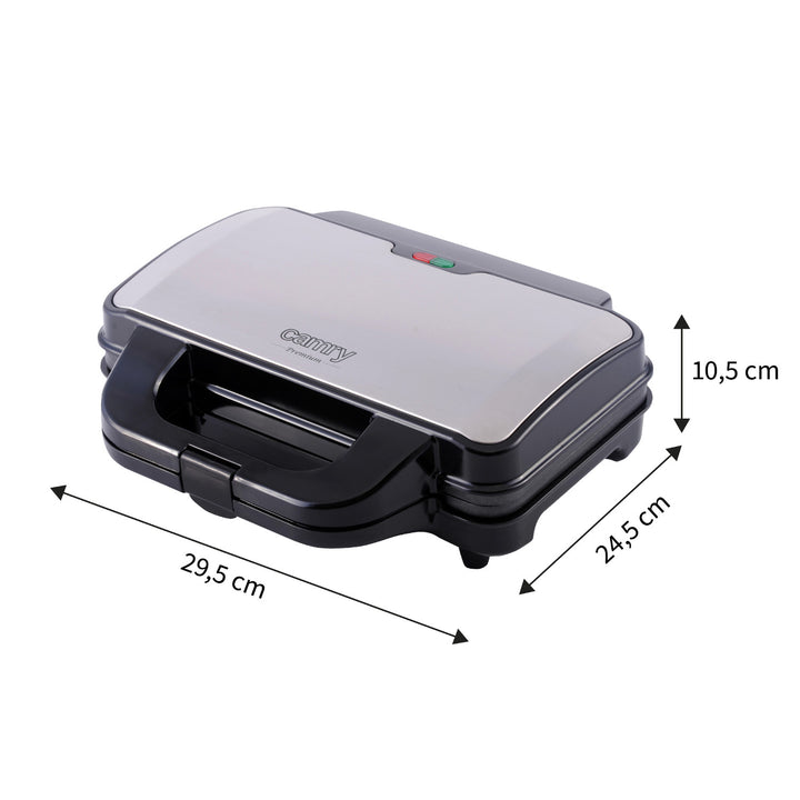 Camry sandwichgrill, för 2 smörgåsar, maximal effekt 1300 W, nonstick-beläggning, CR 3054