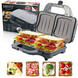 Camry sandwichgrill, för 2 smörgåsar, maximal effekt 1300 W, nonstick-beläggning, CR 3054