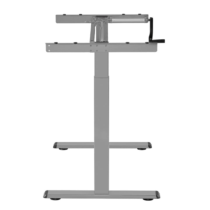 Maclean skrivbord, manuell höjdjustering, utan skiva, för stående och sittande, max 60kg, maxhöjd 120cm, MC-790NG