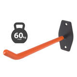 Set med 4 Maclean-väggfästen för däck, hjul, stege, cykel, i stål, max. belastning 60 kg/fäste, MC-437