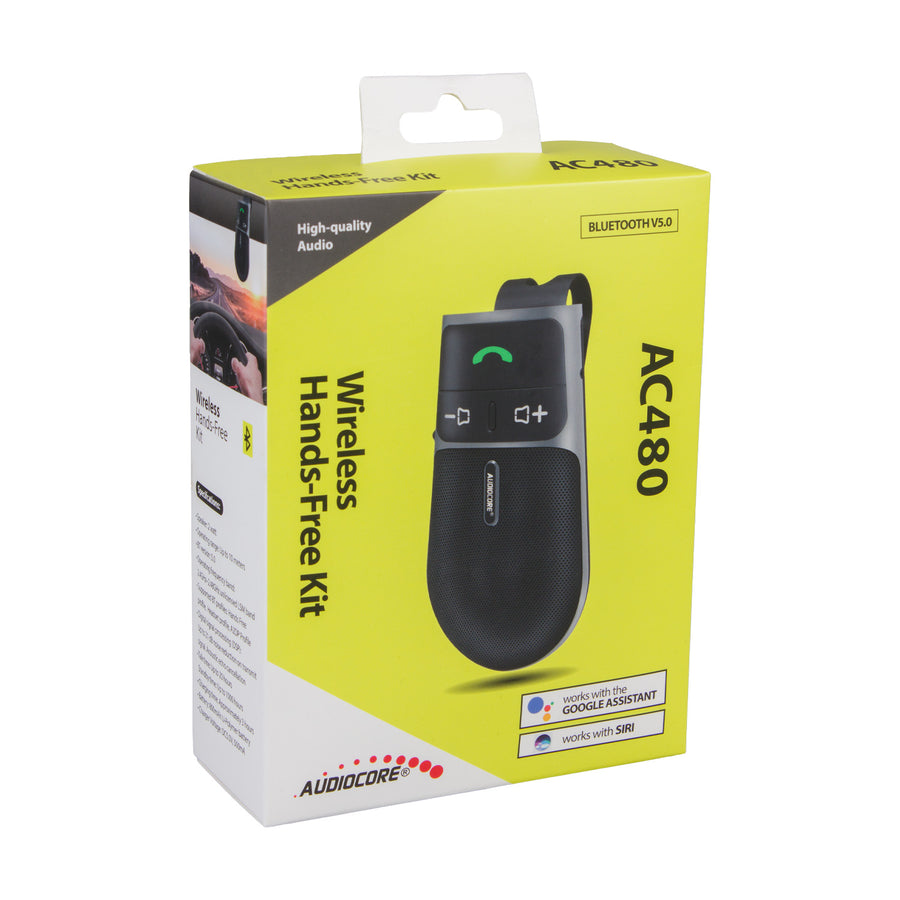 Bluetooth 5.0-handsfree-set Audiocore AC480 A2DP, 2 W-högtalare, Google och Siri