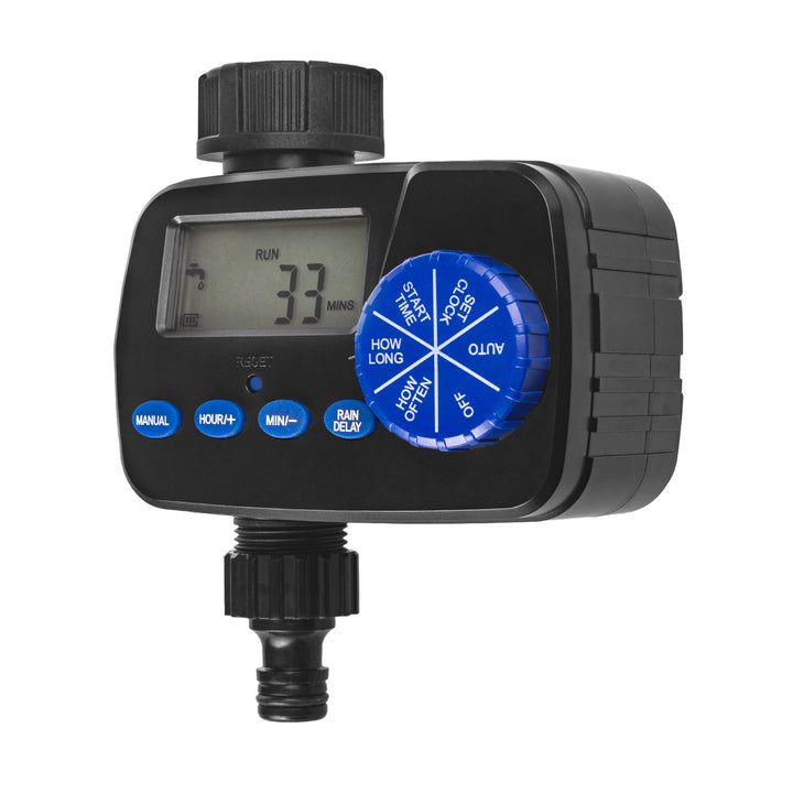 GreenBlue elektronisk bevattningsregulator, programmerare, strömförsörjning 2x1,5V AA, GB390