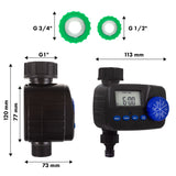 GreenBlue elektronisk bevattningsregulator, programmerare, strömförsörjning 2x1,5V AA, GB390