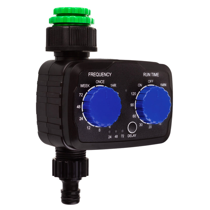 GreenBlue elektronisk bevattningsregulator, programmerare, strömförsörjning 2x 1,5V AA, GB391