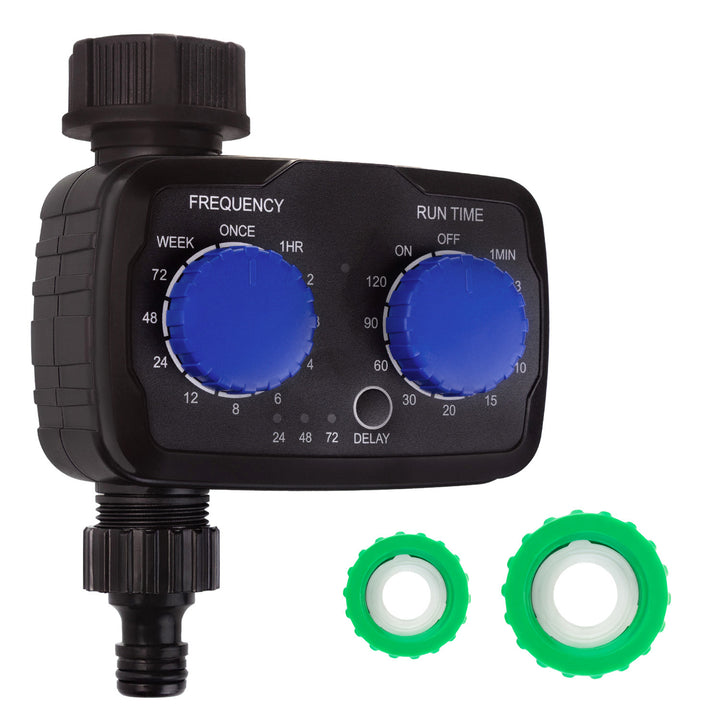 GreenBlue elektronisk bevattningsregulator, programmerare, strömförsörjning 2x 1,5V AA, GB391