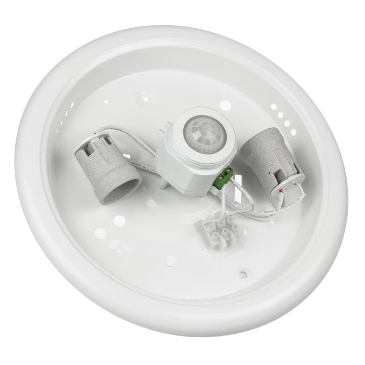 Plafond med PIR-sensor Maclean, tak, med LED-ljuskälla, 2x max. 40W, E27, 220-240V~ 50/60Hz, MCE324 + 2xMCE268
