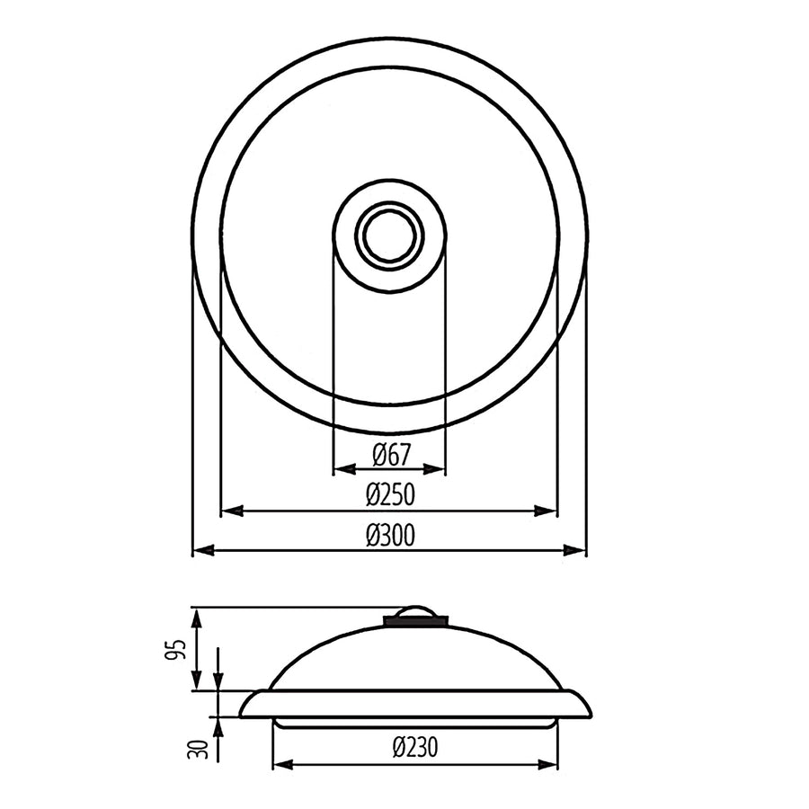 Plafond med PIR-sensor Maclean, tak, med LED-ljuskälla, 2x max. 40W, E27, 220-240V~ 50/60Hz, MCE324 + 2xMCE268