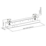 Maclean kabelhanterare under skrivbord, max 5 kg, MC-333