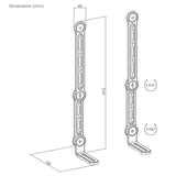 Maclean Universal VESA Soundbar Mount, max 15 kg, MC-334