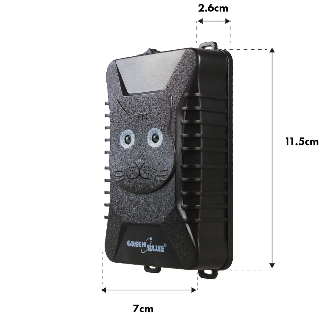 GreenBlue GB725 gnagar- och mårdavskräckare med ultraljud och LED-lampor