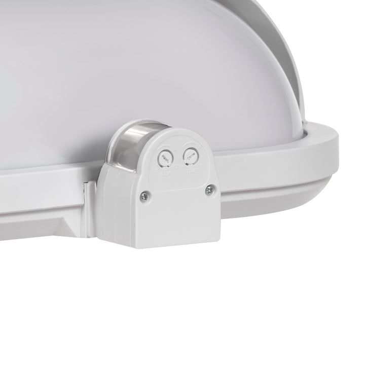 Maclean väggarmatur, med PIR-sensor, max. 60W, 180°, MCE33 W + LED 4W