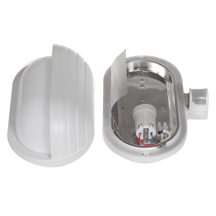 Maclean väggarmatur, med PIR-sensor, max. 60W, 180°, MCE33 W + LED 4W