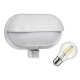 Maclean väggarmatur, med PIR-sensor, max. 60W, 180°, MCE33 W + LED 8W