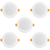 5x Maclean LED-takpanel, infälld SLIM, 9W, neutralvit 4000K, 120*26mm, 900lm, MCE371 R