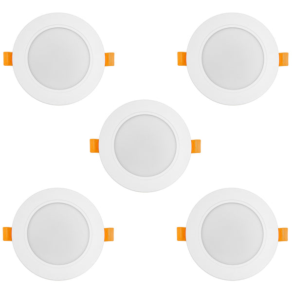 5x Maclean LED-takpanel, infälld SLIM, 9W, neutralvit 4000K, 120*26mm, 900lm, MCE371 R