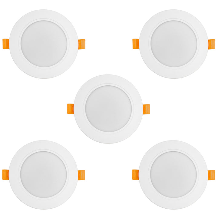 5x Maclean LED-takpanel, infälld SLIM, 9W, neutralvit 4000K, 120*26mm, 900lm, MCE371 R