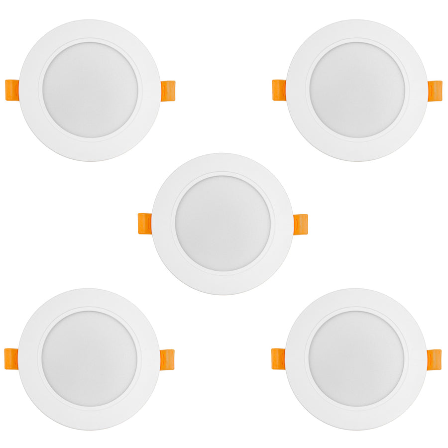 5x Maclean LED-takpanel, infälld SLIM, 9W, neutralvit 4000K, 120*26mm, 900lm, MCE371 R
