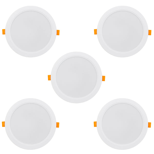 5x Maclean LED-takpanel, infälld SLIM, 18W, neutralvit 4000K, 170*26mm, 1900 lm, MCE372 R