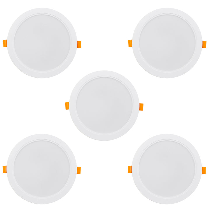 5x Maclean LED-takpanel, infälld SLIM, 18W, neutralvit 4000K, 170*26mm, 1900 lm, MCE372 R