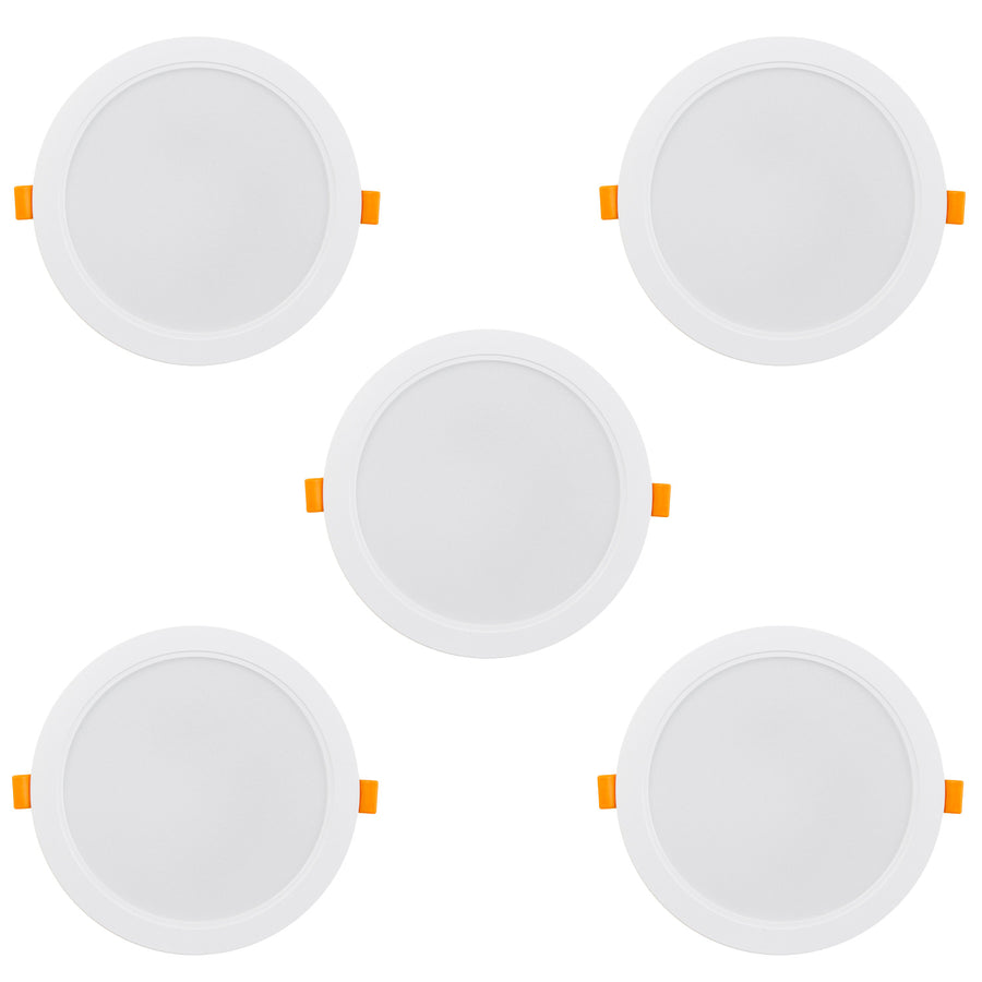 5x Maclean LED-takpanel, infälld SLIM, 18W, neutralvit 4000K, 170*26mm, 1900 lm, MCE372 R