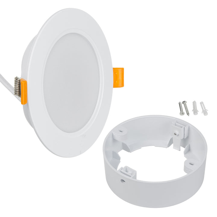 Maclean LED-takpanel, infälld montering SLIM, 9W, neutralvit 4000K, 120*26mm, 900lm, MCE371 R + adapter för ytmontering MCE376 R