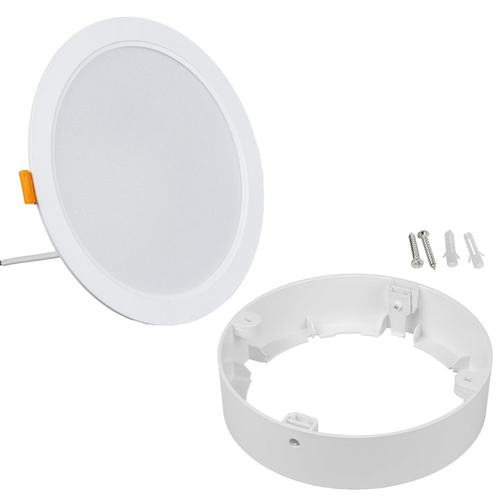 Maclean LED-takpanel, infälld montering SLIM, 18W, neutralvit 4000K, 170*26mm, 1800 lm, MCE372 R + adapter för ytmontering MCE377 R