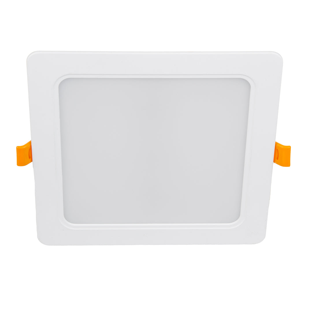 5x Maclean LED-takpanel, infälld SLIM, 18W, neutralvit 4000K, 170*170*26mm, 1800lm, MCE374 S + ytadapter MCE379 S