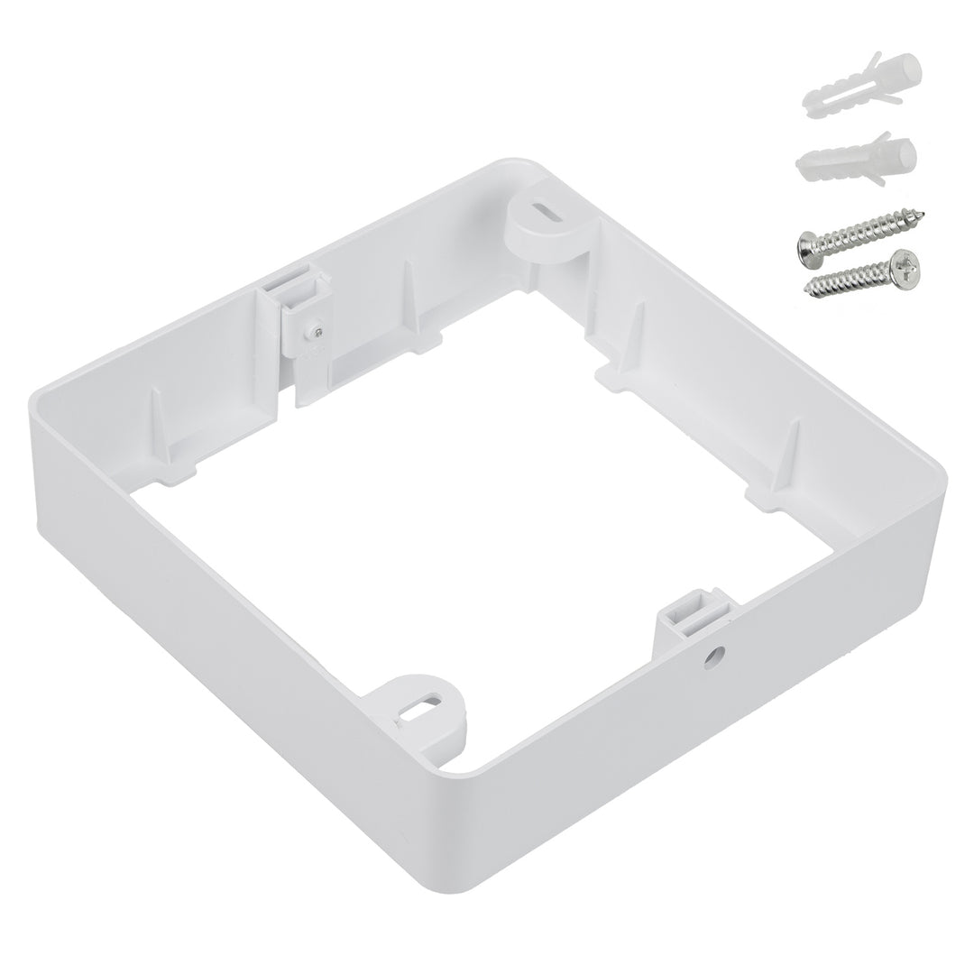5x Maclean LED-takpanel, infälld SLIM, 18W, neutralvit 4000K, 170*170*26mm, 1800lm, MCE374 S + ytadapter MCE379 S