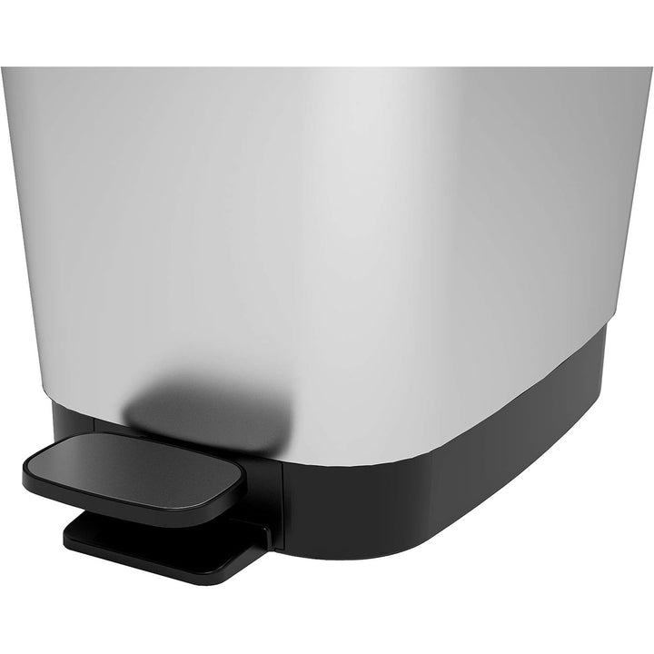 Kis papperskorg, med pedal, gummitätning, metalliserad, 30 liter, Chic