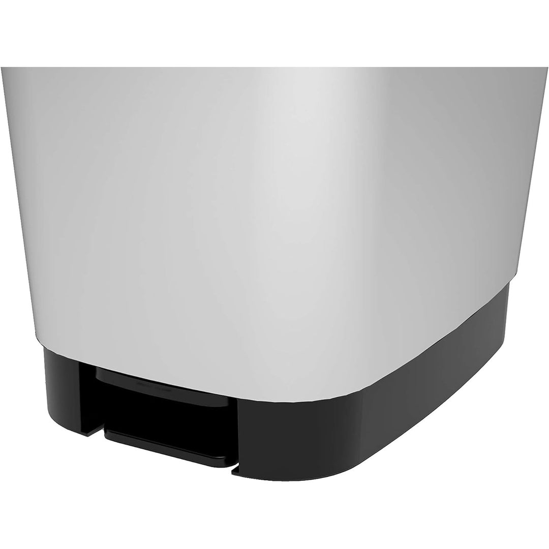 Kis papperskorg, med pedal, gummitätning, metalliserad, 50 liter, Chic